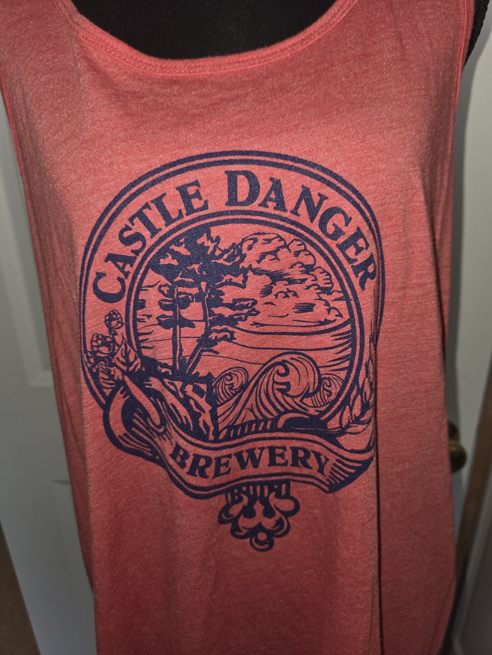 Castle Danger Bella Canvas Coral Scoop Neck Tank Top